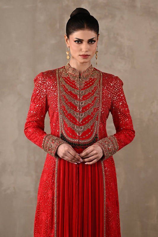 Chikankari Front-Slit Tunic Set