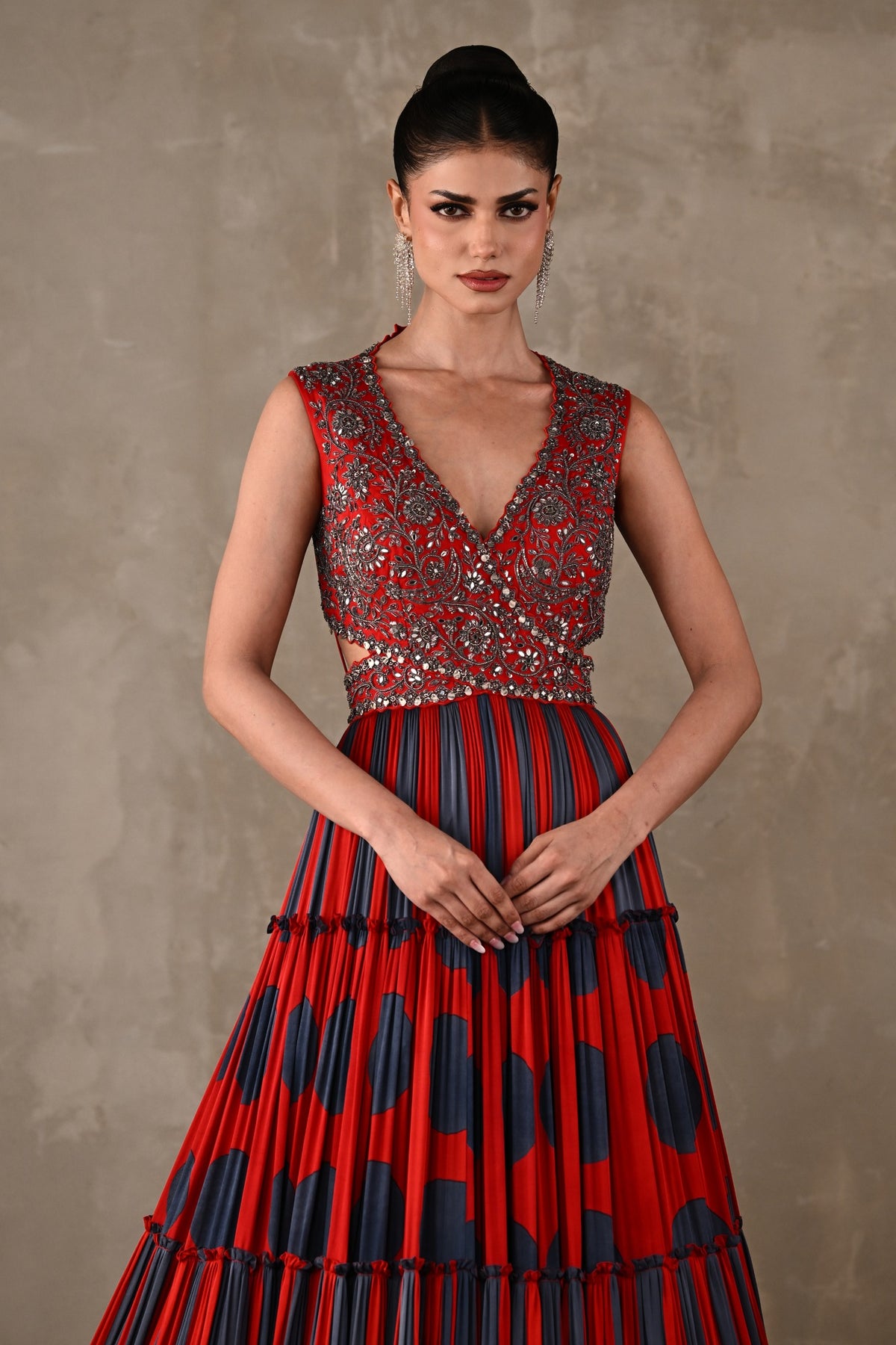 Polka Muse Tiered Gown