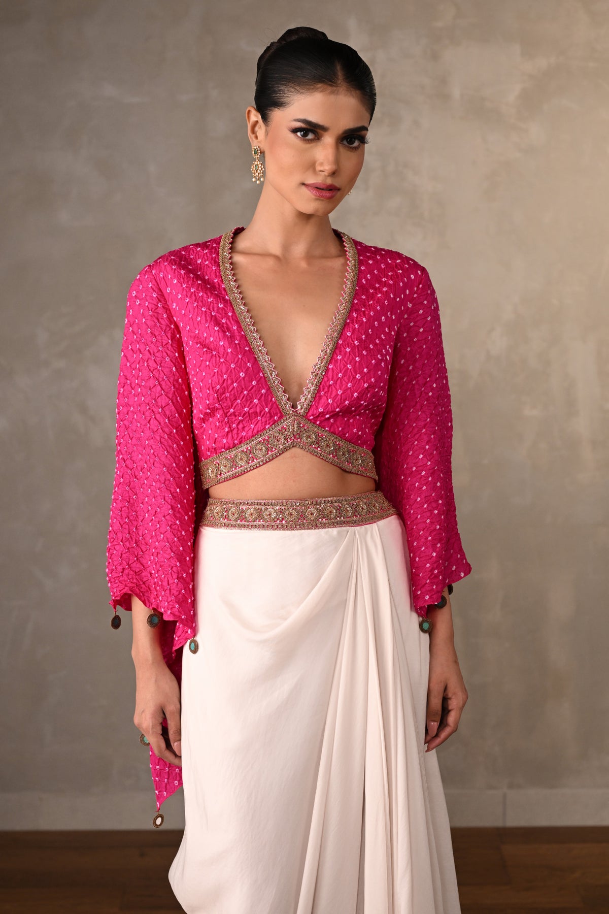 Miraya Draped Skirt Set