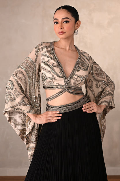 Midnight Mirage Georgette Lehenga Set