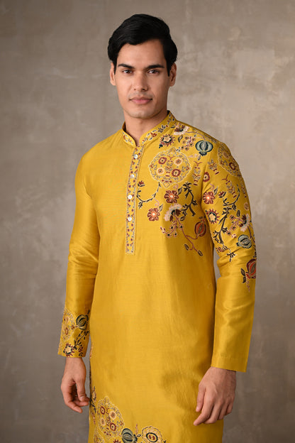 Radiant Yellow Chanderi Kurta