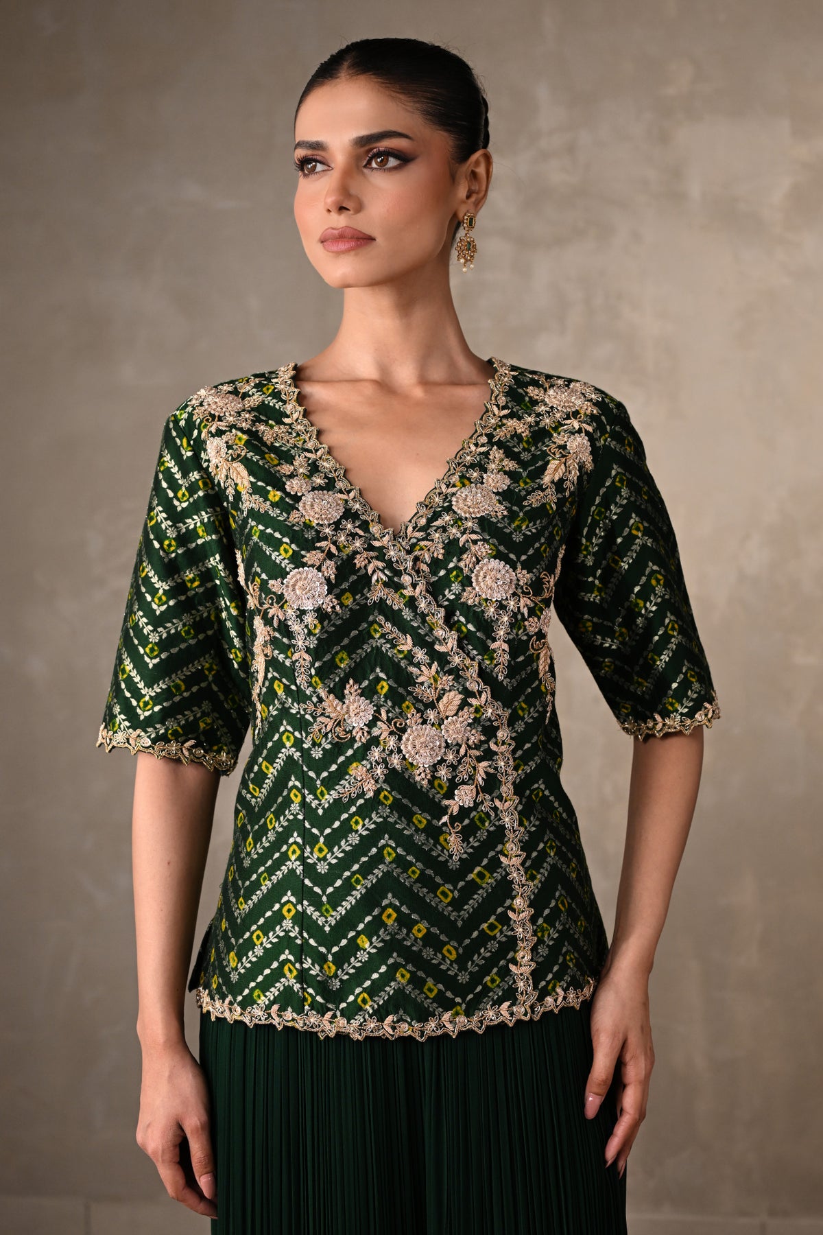 Enchanted Green Georgette Co-Ord Set