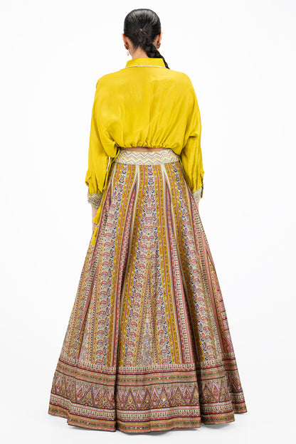 Silk Baggy Lehenga