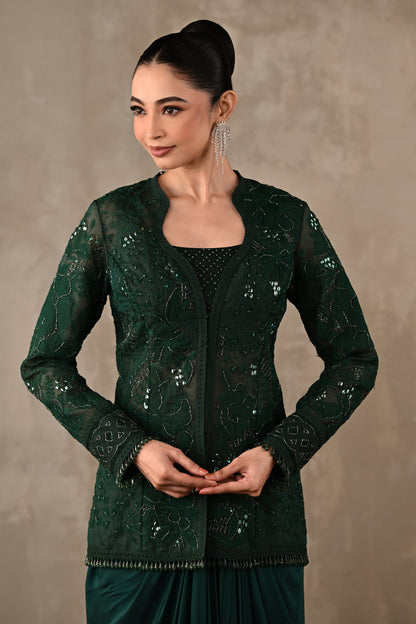Embroidered Jacket Co-ord Set