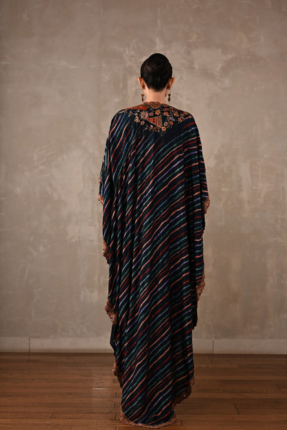 Printed Zardosi Cape Skirt Set