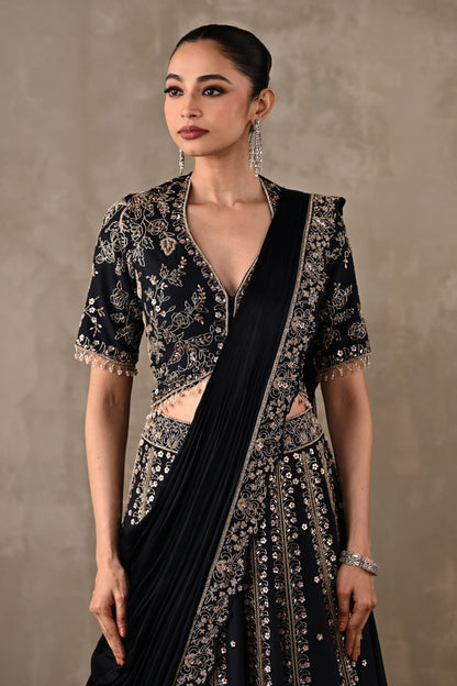 Regal Drape Embellished Lehenga Set
