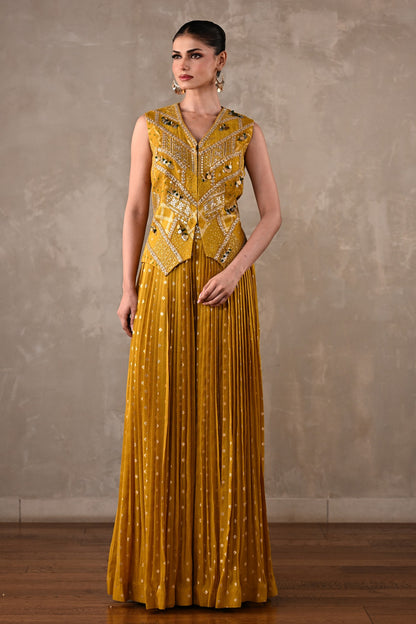 Embellished Tissue Silk Co-Ord Set