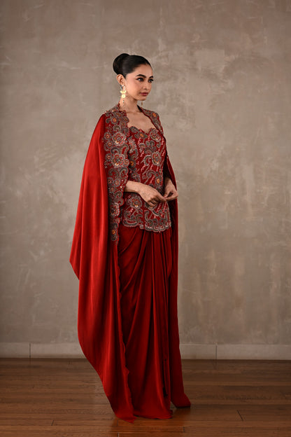 Zardosi Corset Skirt Ensemble