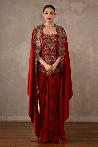 Zardosi Corset Skirt Ensemble