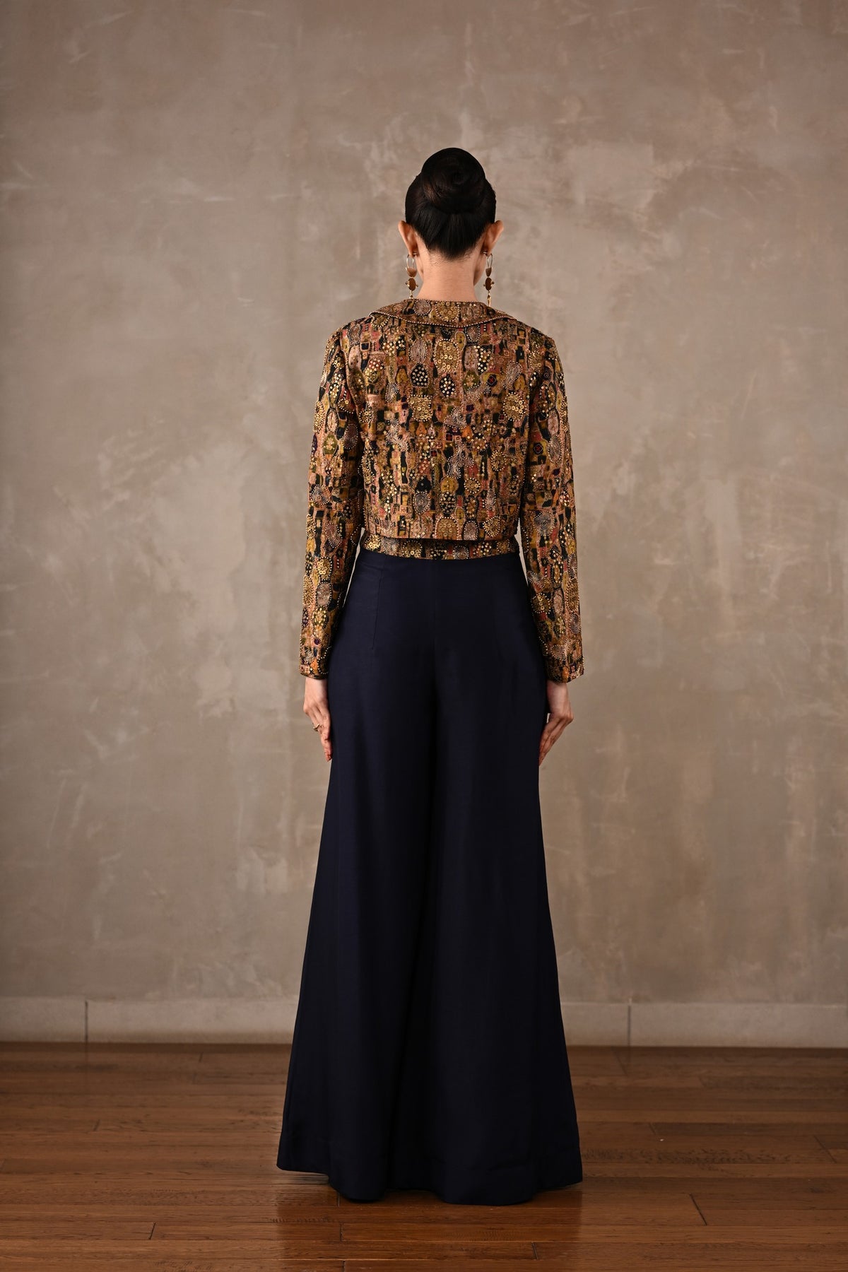 Embellished Cropped Jacket Co-ord Set