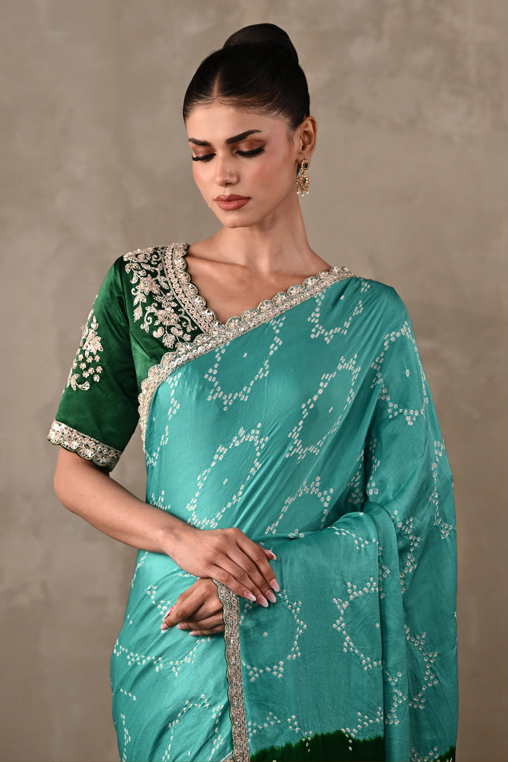 Bandhani Saree Set