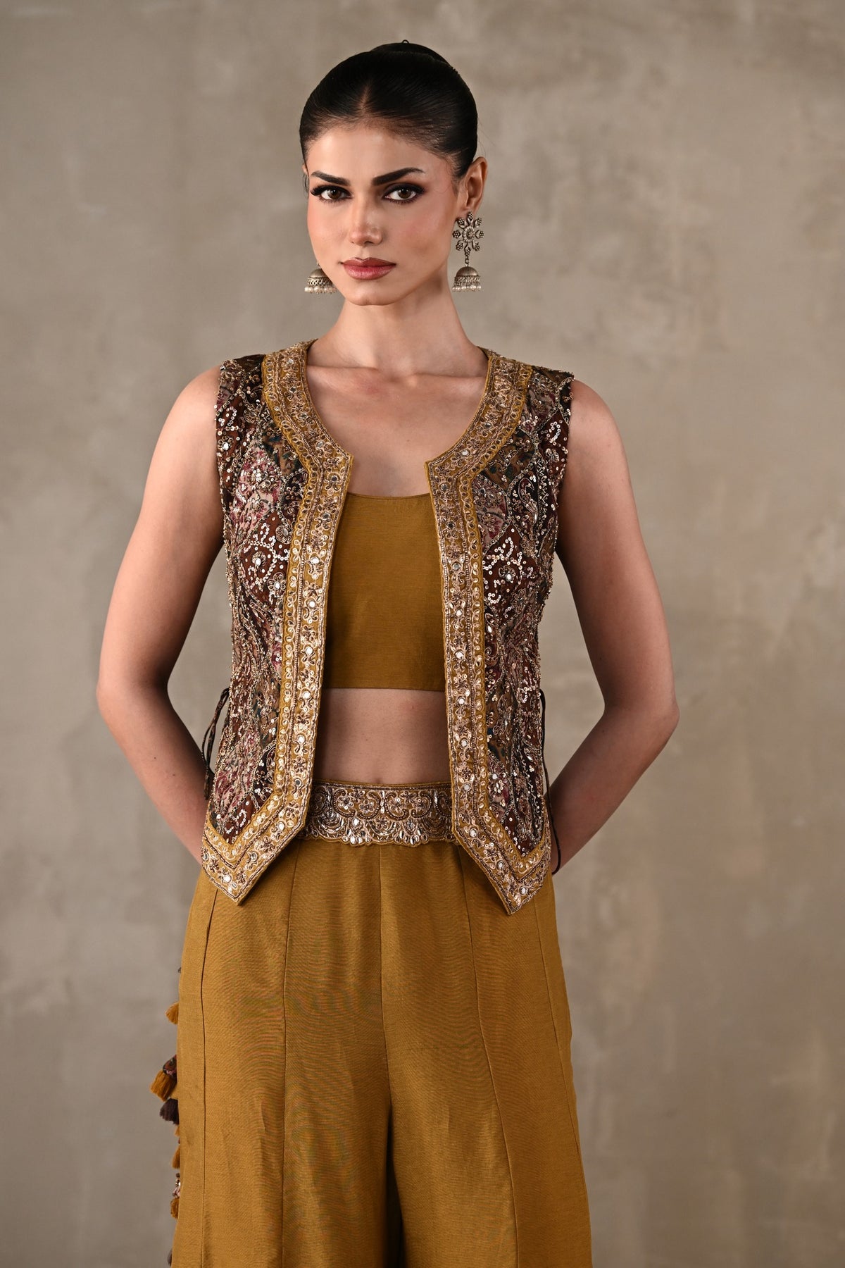 Embellished Silk Co-Ord Set