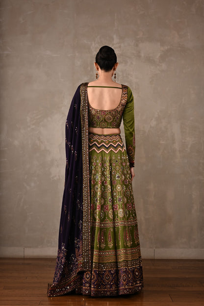 Royal Ajrakh Lehenga Set