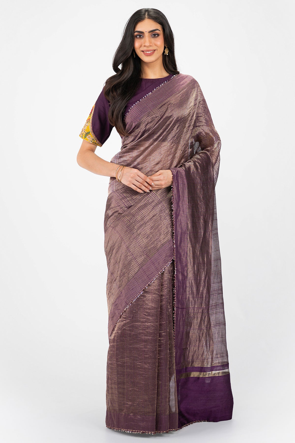 Zardosi Banarasi saree