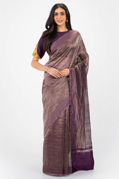 Zardosi Banarasi saree