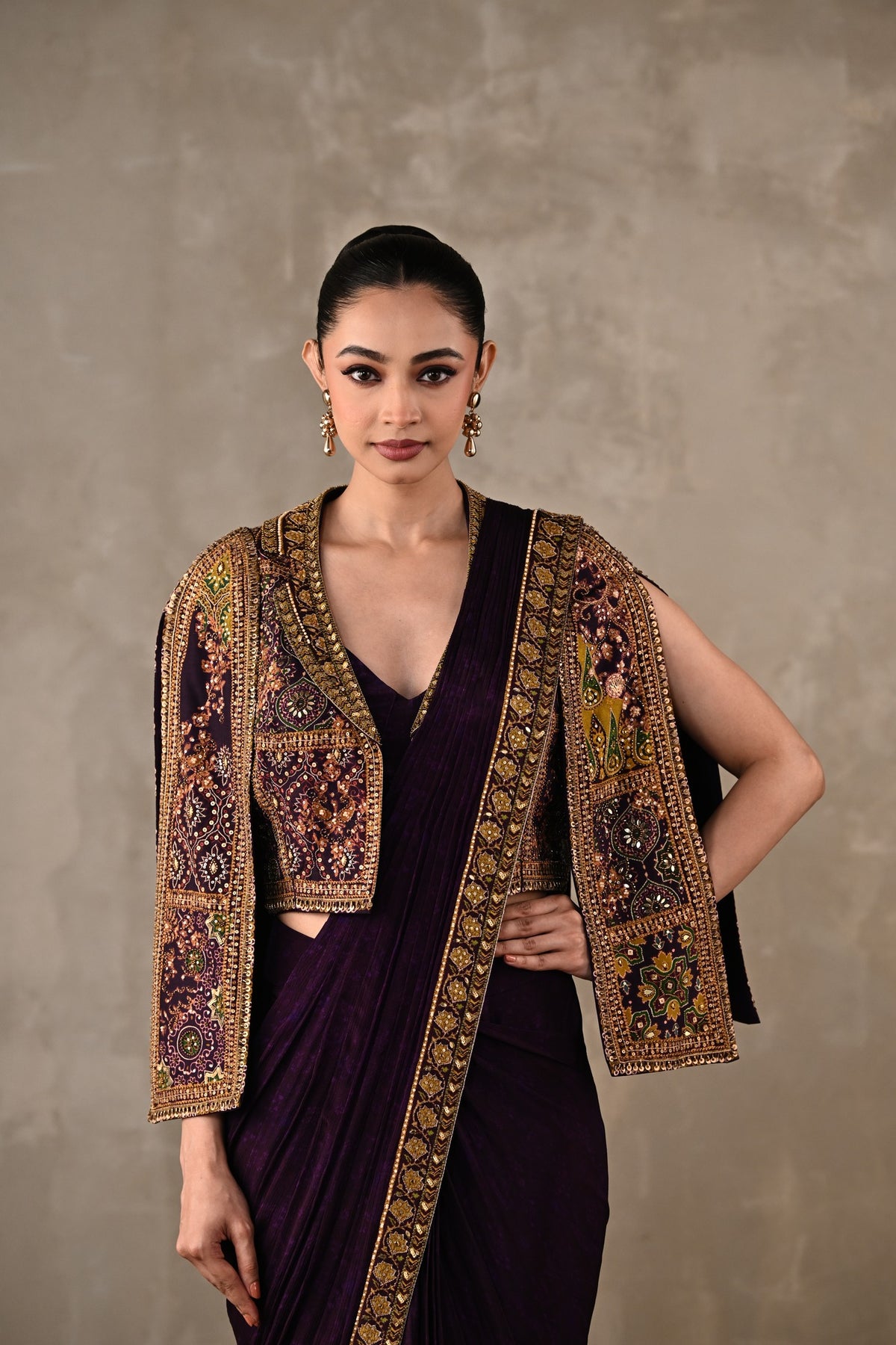 Maharani Heritage Drape Saree Set