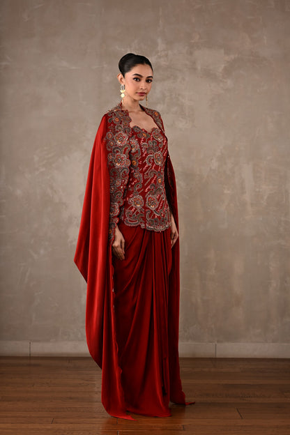 Zardosi Corset Skirt Ensemble