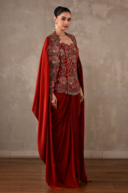 Zardosi Corset Skirt Ensemble