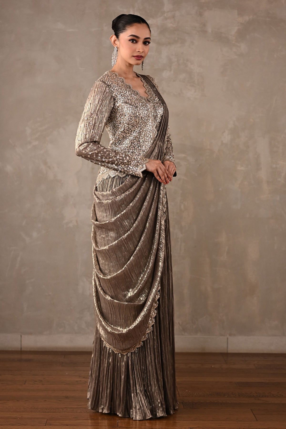 Starlight Drape Saree Set