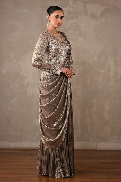 Starlight Drape Saree Set