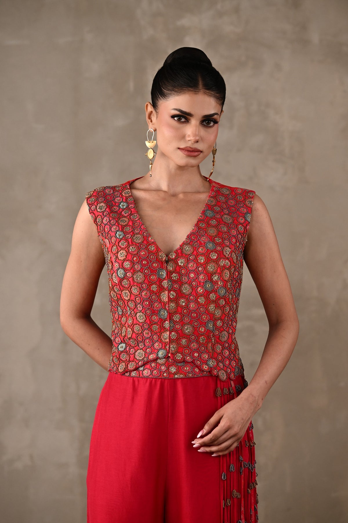 Cluster Floral Silk Co-ord Set