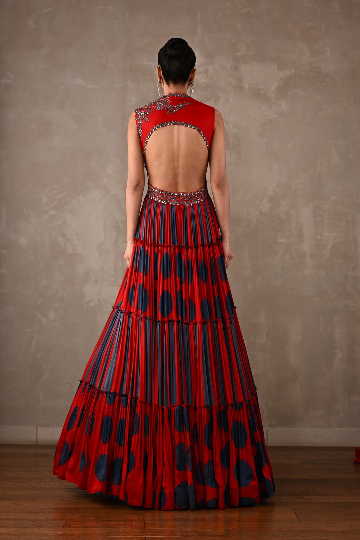 Polka Muse Tiered Gown