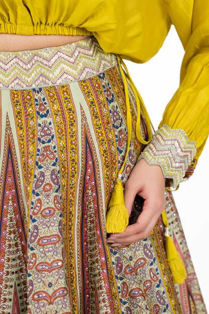 Silk Baggy Lehenga