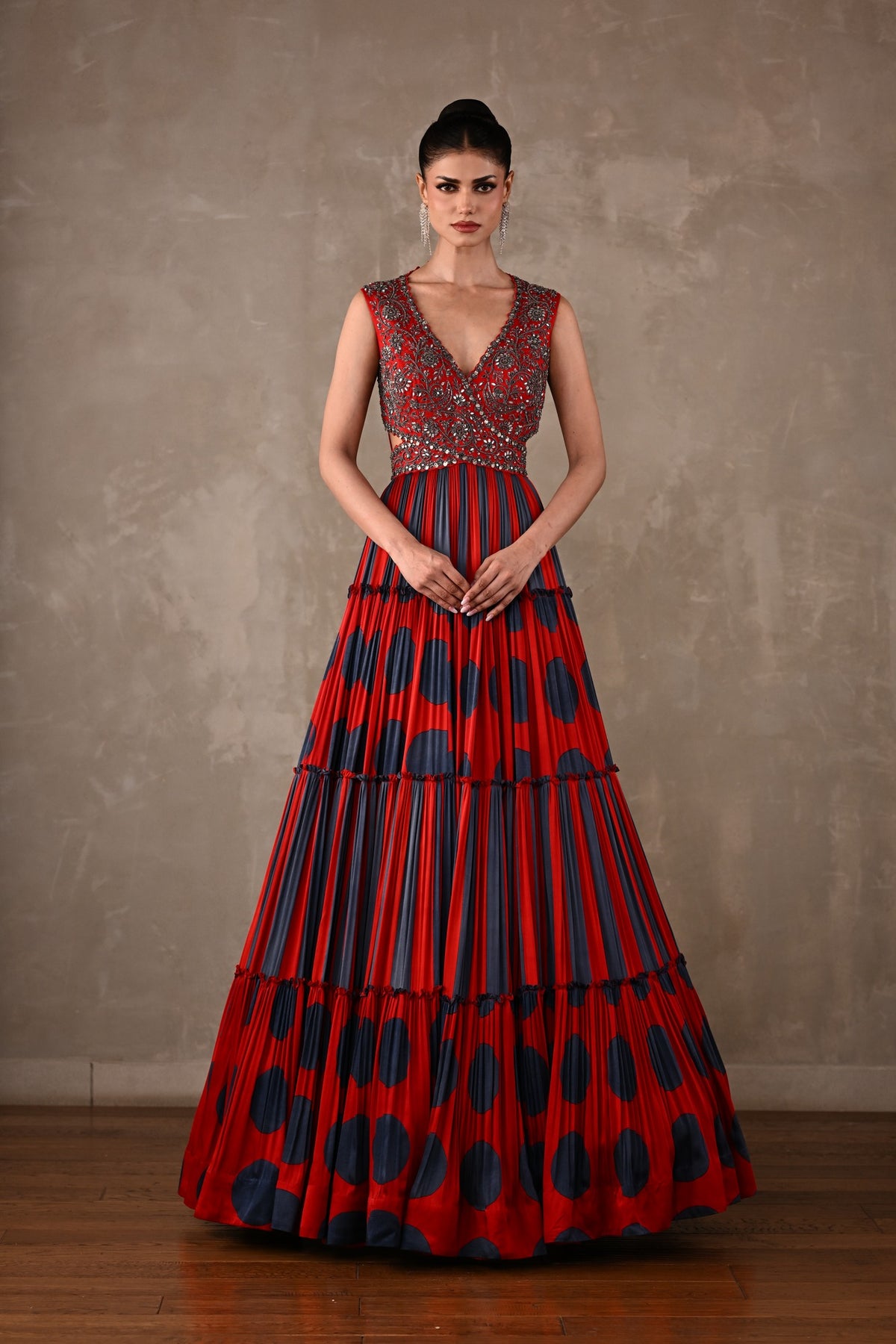 Polka Muse Tiered Gown