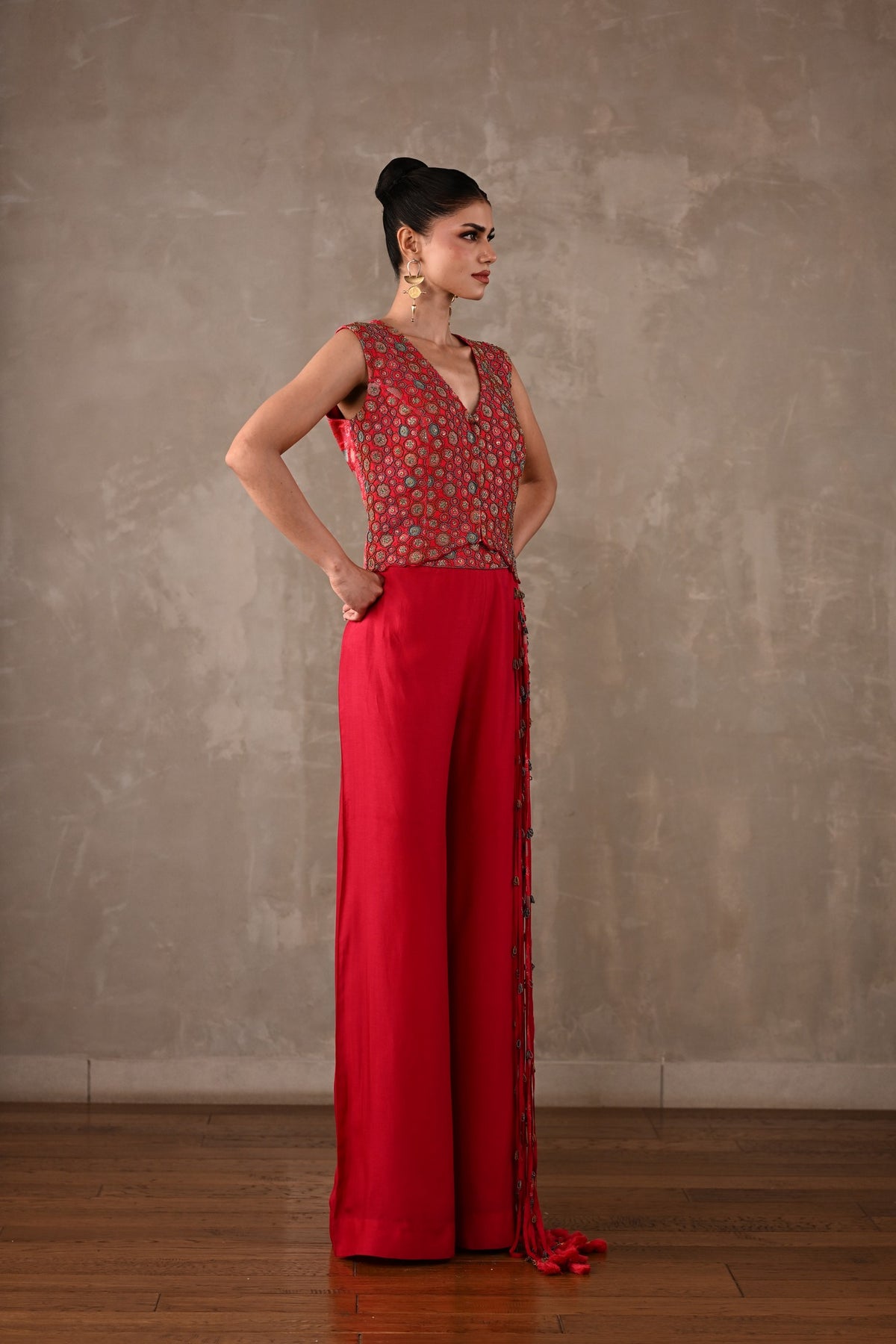 Cluster Floral Silk Co-ord Set