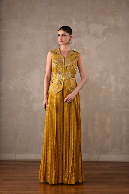 Embellished Tissue Silk Co-Ord Set