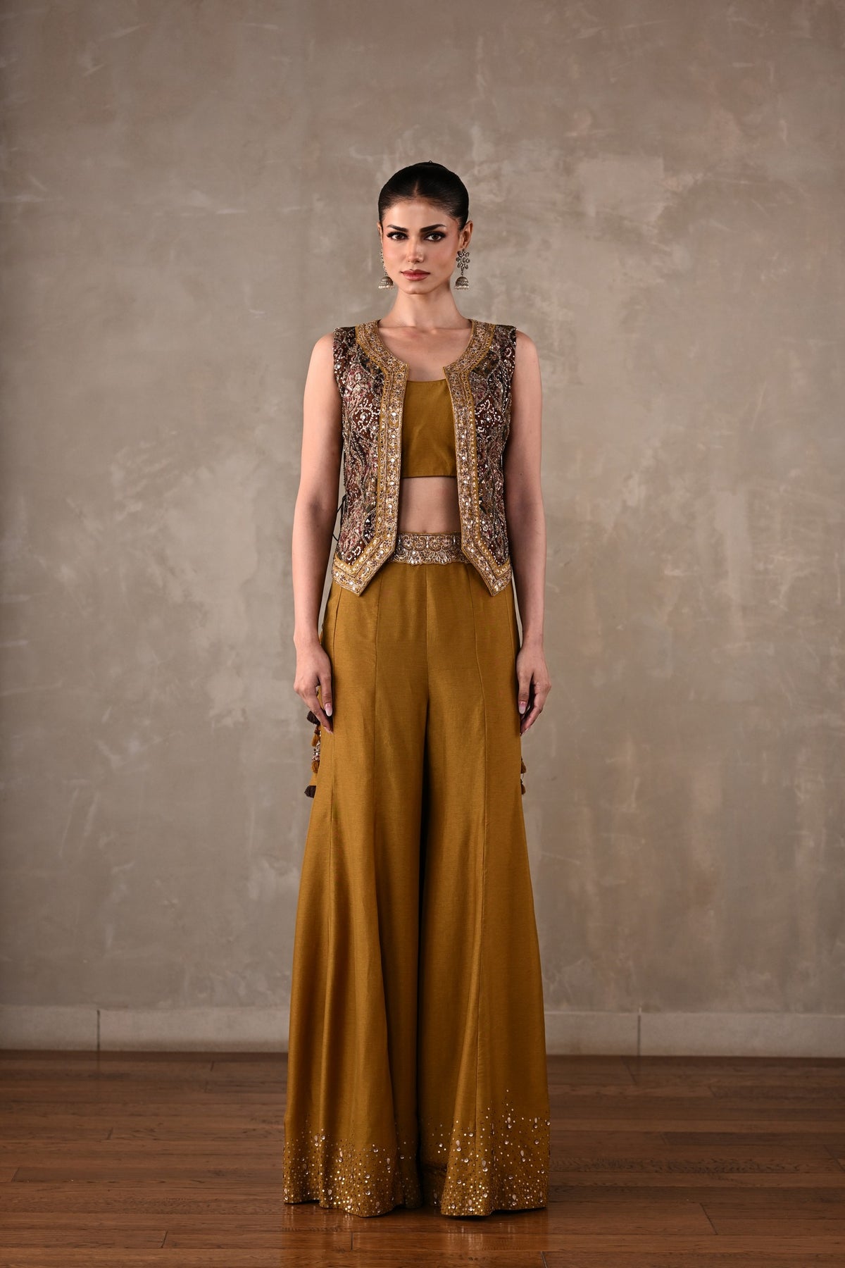 Embellished Silk Co-Ord Set