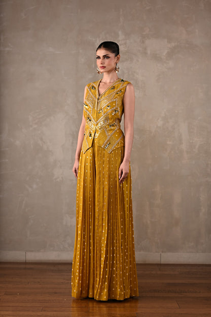 Embellished Tissue Silk Co-Ord Set