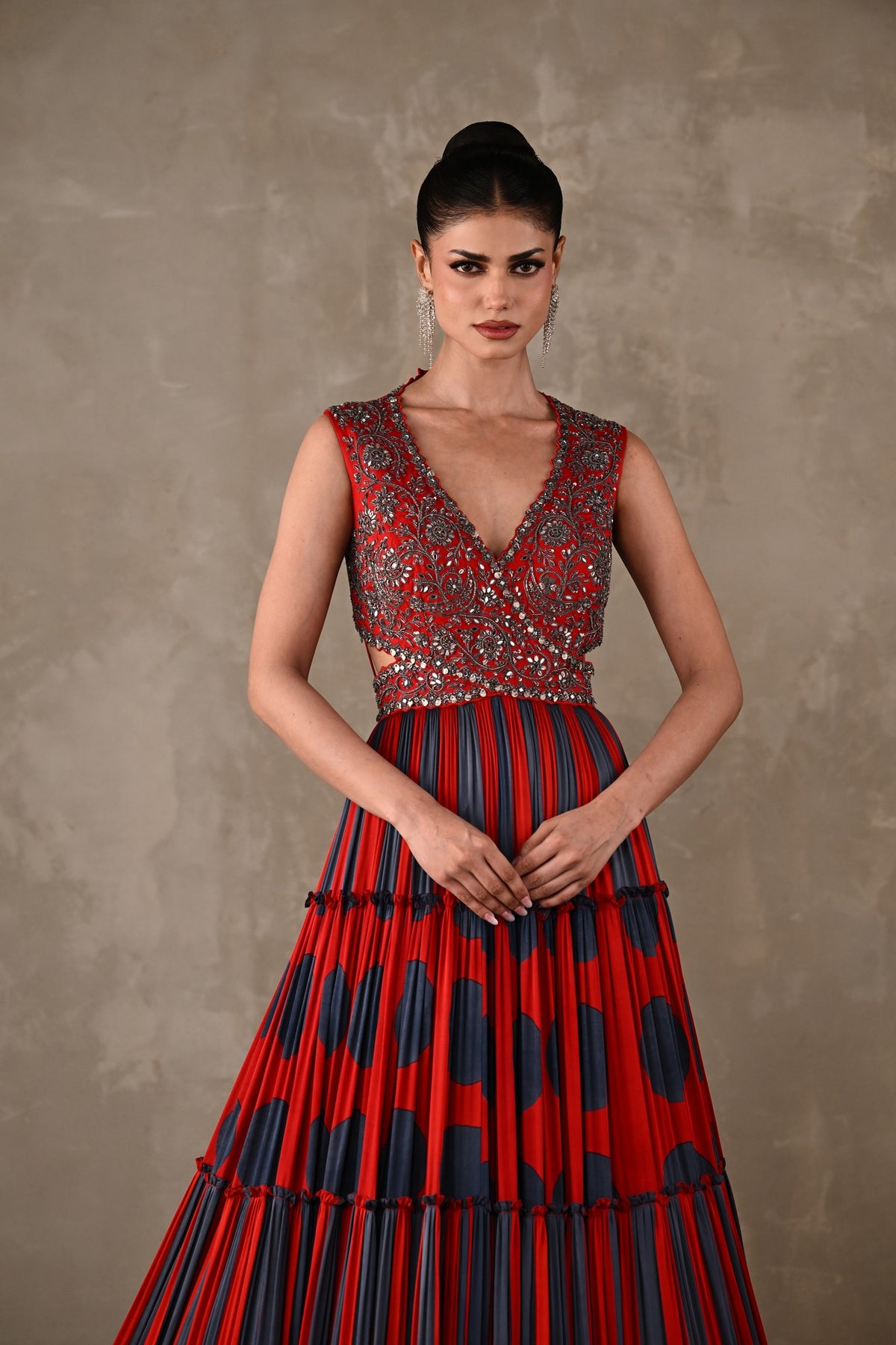Polka Muse Tiered Gown