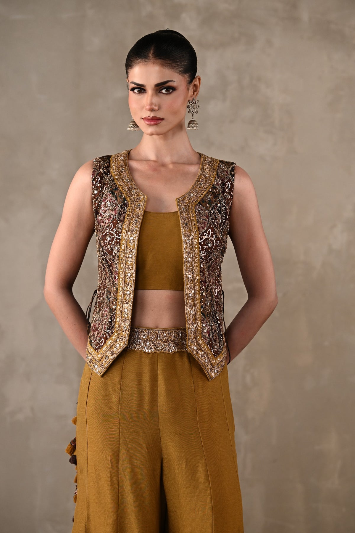 Embellished Silk Co-Ord Set