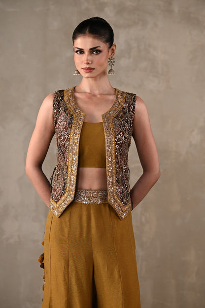 Embellished Silk Co-Ord Set