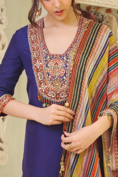 Multicolour Royal Kurta Set