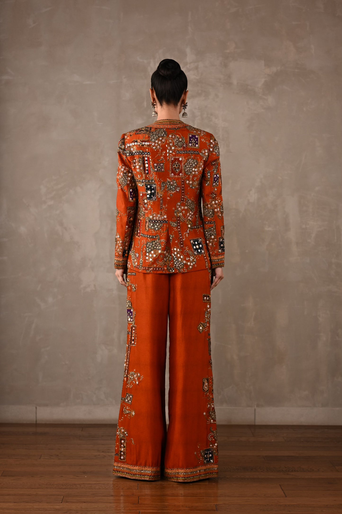 Patchwork-Inspired Jacket Co-ord Set