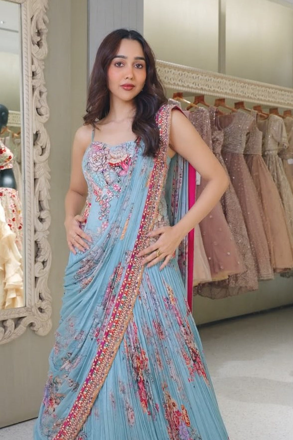 Floral Printed Lehenga Set