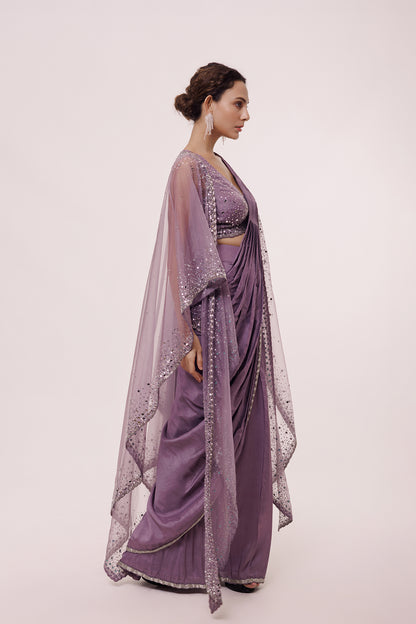 Eminence Drape saree with Cape